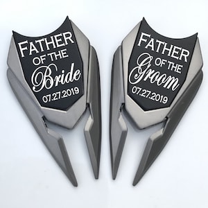 FATHER of the BRIDE GROOM Golf Ball Marker Engraved Wedding Gift Ideas for Men Mother Personalized Divot Tool Gift Ideas from daughter groom