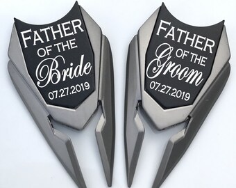 Engraved Golf Ball Marker Divot Tool: Wedding Gift for Dad