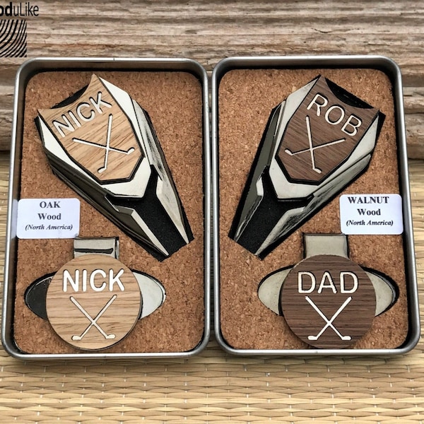 Golf Gifts for Men Ball Marker Divot Tool Set / Personalized Custom Engraved DAD Father's Day Gift for Man Dad Him Groomsmen Sports Gift