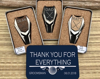 Groomsmen Gifts 5+ Golf Ball Markers Divot Tool Custom Personalized Engraved Unique Gift for Best Man Groomsman Proposal Gift Box Set Ideas