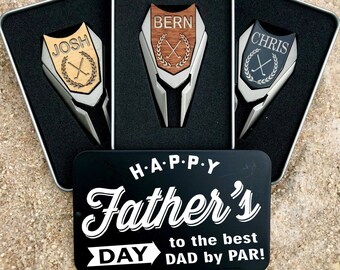 Golf Gifts for Men Personalized Golf Ball Marker Divot Tool Father's Day Gift for Dad From Daughter Son Engraved Gift For Man Him Groomsmen