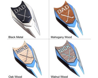 Golf Gifts for Men Golf Ball Marker Divot Tool / Personalized Valentines Day Gift for Man Him Groomsmen Dad Custom Engraved sports gifts