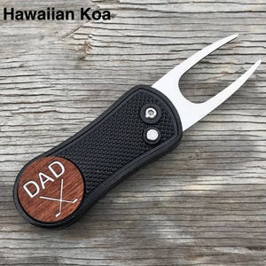 Golf Gifts for Men Ball Marker Divot Tool / Personalized Custom Fathers Day Gift for Man Dad Best gifts for him Groomsmen Pitchfix KOA Marker Only