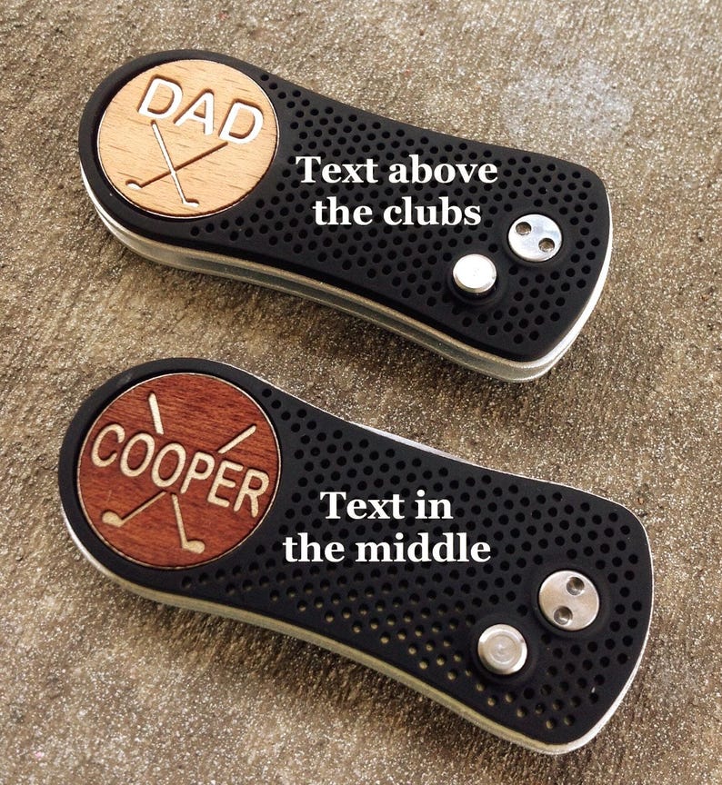 Herramienta de golf personalizada y marcador de pelota, regalo de golf hecho a mano imagen 9