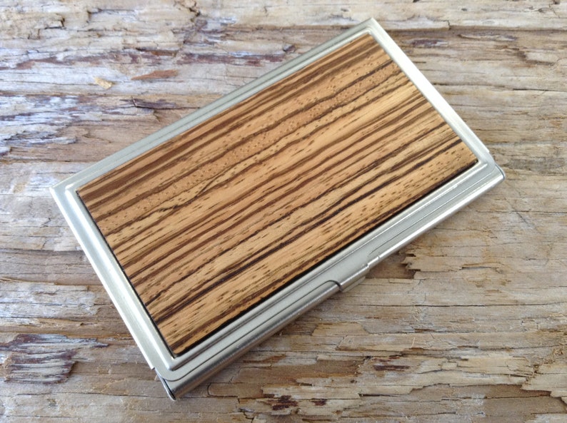 Wood Business Card Case Holder Credit Card Case / Aztec Mayan Etsy