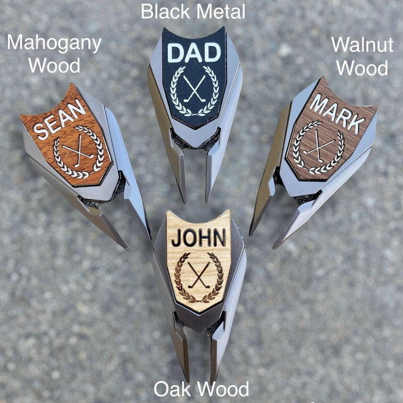 Personalized Golf Ball Marker Gifts for Men / Custom Divot Tool Fathers Day Golfing Gift for Man Dad Best Gifts for Him Groomsmen NO Gift Box