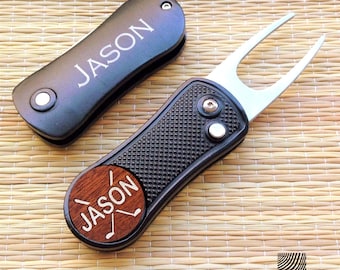 Personalized Golf Divot Tool and Ball Marker, Handmade Golf Gift