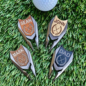 Personalized Golf Ball Marker Gifts for Men / Custom Divot Tool Fathers Day Golfing Gift for Man Dad Best Gifts for Him Groomsmen image 8