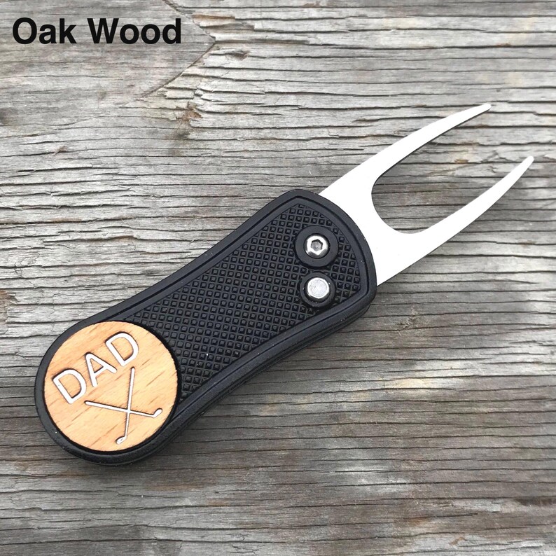 Herramienta de golf personalizada y marcador de pelota, regalo de golf hecho a mano OAK Marker Only