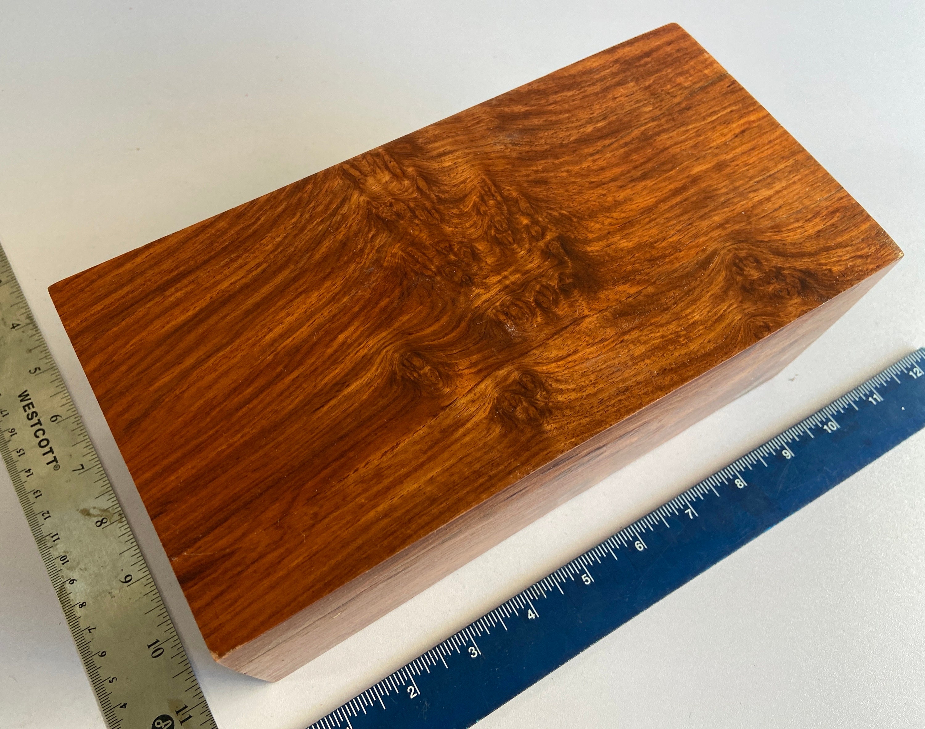 Amboyna Burl Wood Block figured exotic wood turning blank Etsy