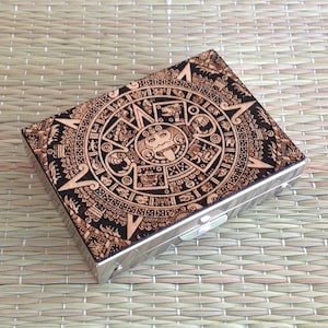 Handcrafted Wooden Pill Box: Amboyna Burl Inlay, 3-Compartment Tray