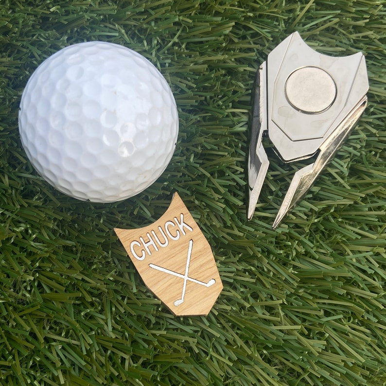 Personalized Golf Ball Marker Divot Tool Custom Engraved Etsy