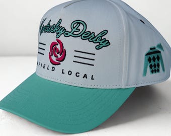 Kentucky Derby Seafoam Snapback | Embroidered Run for the Roses Design | Limited Supply!