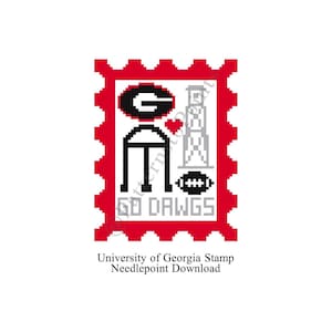 University of Georgia Stamp Needlepoint Pattern Download