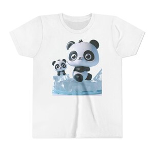 Maglietta per ragazzi a forma di panda, maglietta per bambini a forma di panda, regalo per amanti degli animali, maglietta estiva divertente, abbigliamento carino per bambini, regalo di compleanno per bambini, adorabile [...]