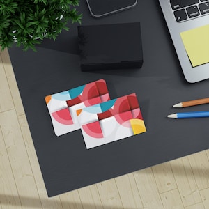 Cartes de visite éclatantes, 100 pièces personnalisées pour le réseautage, le marketing, les événements professionnels, l'image de marque créative, le design élégant