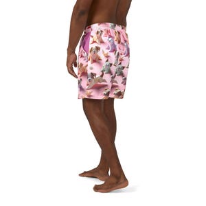 Speelse origami hondenzwemshort, uniseks badpak, zomerstrandkleding, cadeau hondenliefhebber, zwembadshort, klaar voor vakantie