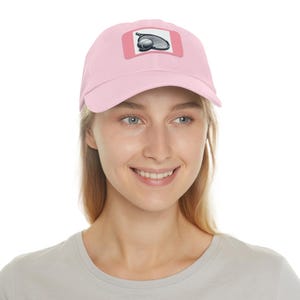 Sportieve Dad Hat met leren patch