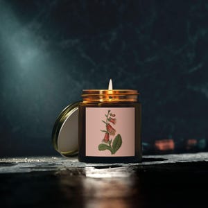 Coconut Apricot Scented Candles, Relaxing Home Decor, Aromatherapy Gift, Floral Candle, Natural Wax Candle, Self-Care Essentials