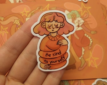 Be kind to yourself vinyl sticker