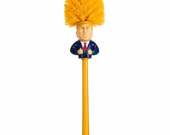 Funny Novelty Toilet Brush | Politician Bobblehead Bathroom Cleaner | Political Humor Home Decor