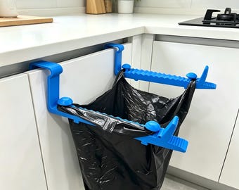 Crocodile Shape Trash Bag Holder，No Drill Cabinet Door Garbage Bag Hanger，Space Saving Kitchen Storage Organizer