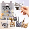 DIY Origami Paper Cat Kit: 50 Pre-Printed Pattern Sheets Easy Fold Craft Home Decor
