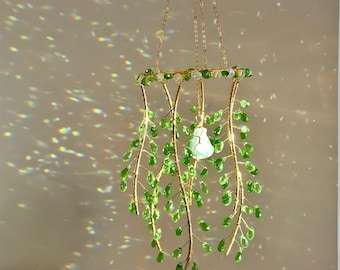 Prism Sun Catcher Spiral Hoop Rainbow Window Hanging Decor