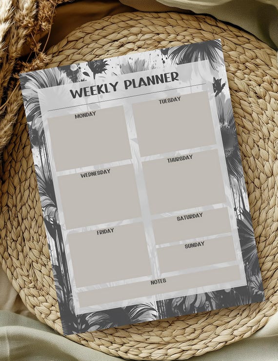 Printable Weekly To Do List Planner | Boho Western Sunflower Design