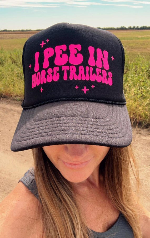 I Pee in Horse Trailers Design SVG PNG - Funny Rodeo Cowgirl Sarcastic Humor Cut File for Cricut Silhouette Sublimation