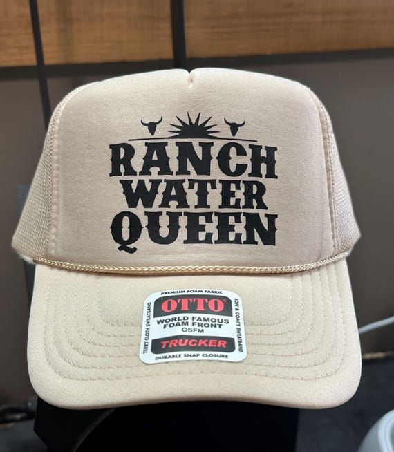 Ranch Water Queen SVG | Funny Western Cowgirl Cut File for Cricut | Western Hat SVG | Western Women's Shirt PNG
