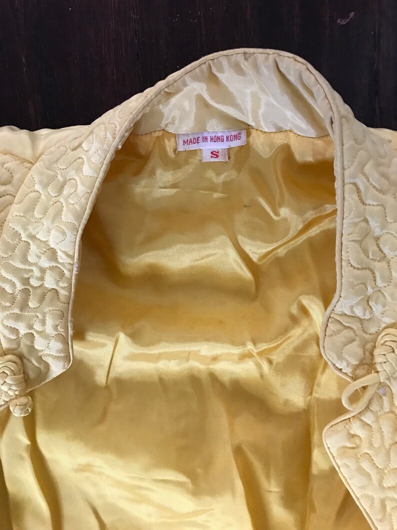 Quilted Chinese Robe with Koi Embroidery