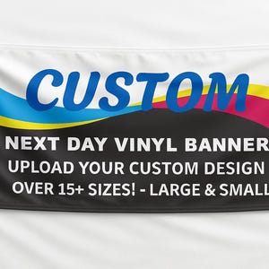 Custom Vinyl Banners, Full Color Custom Size Vinyl Banner, Custom Vinyl Banner Printing, Fast Turnaround, Personalized Banner, Vinyl Banner