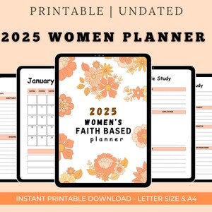 2025 Faith Journal for Women  | Printable Christian Planner | Bible Study Journal | Daily Devotional | Prayer Journal PDF | GoodNotes | iPad
