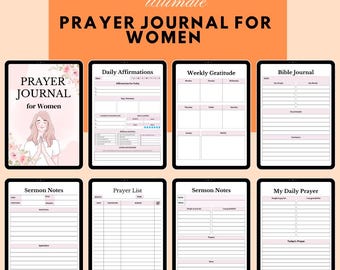Prayer Journal | Digital Prayer Planner | Daily Scripture Journal | Faith Planner PDF | GoodNotes Prayer Journal | Christian Journal pdf
