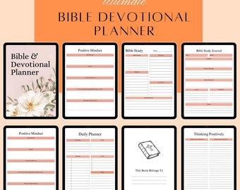Bible Devotional Planner | Faith-Based Digital Planner | Daily Scripture Journal | Christian Planner | Printable PDF | GoodNotes Compatible