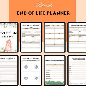 End of Life Planner | Printable Funeral Planning Checklist | Legacy Organizer | Important Documents Binder | Estate Planner | Death Binder