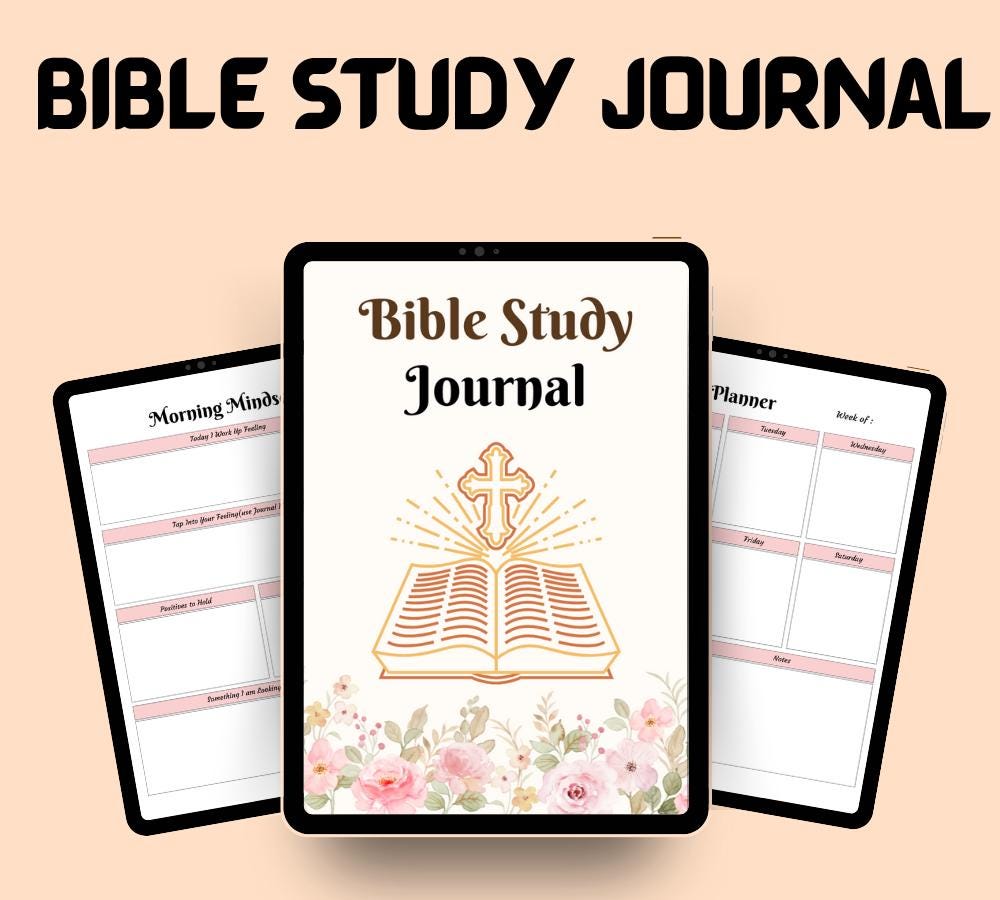Bible Study Journal | Digital Bible Journal | Printable Faith Planner ...