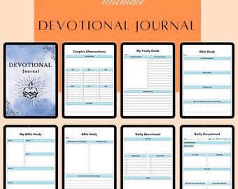 Devotional Planner | Printable Faith Planner | Daily Prayer Journal | Christian Planner PDF | Bible Study Journal | GoodNotes Planner