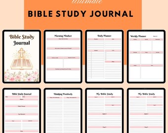 Bibelstudienzeitschrift | Digitales Bibel Journal | Druckbare Glaube Planer | GoodNotes Bibelstudie | Schriftstudienzeitschrift | Christlicher Planer