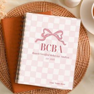 Personalized BCBA Spiral Notebook, BCBA Notebook, BCBA Office Behavior Analyst Office, Bcba Gifts, Bcba Fieldwork, Personalized Aba Notebook