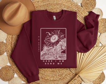 Here I Am Lord Send Me Shirt, Here I Am Send Me Shirt, Missions Trip Shirt Missionary Shirts Pastors Wife Gift, Isaiah 6:8 Isaiah 6 8 Shirt