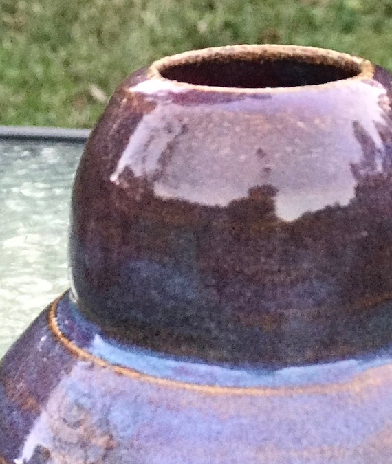 Blue and White Swirls Designed Pottery Vase from my Clay Studio