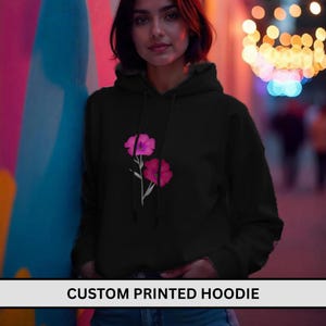 Custom Company Logo Matching Hooded Sweatshirt, Custom Text Hoodie ,Personalized Hoodie ,Custom Back And Front Sweatshirt, Gift For Him