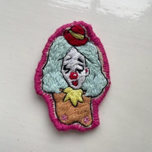Show clown embroidery patch