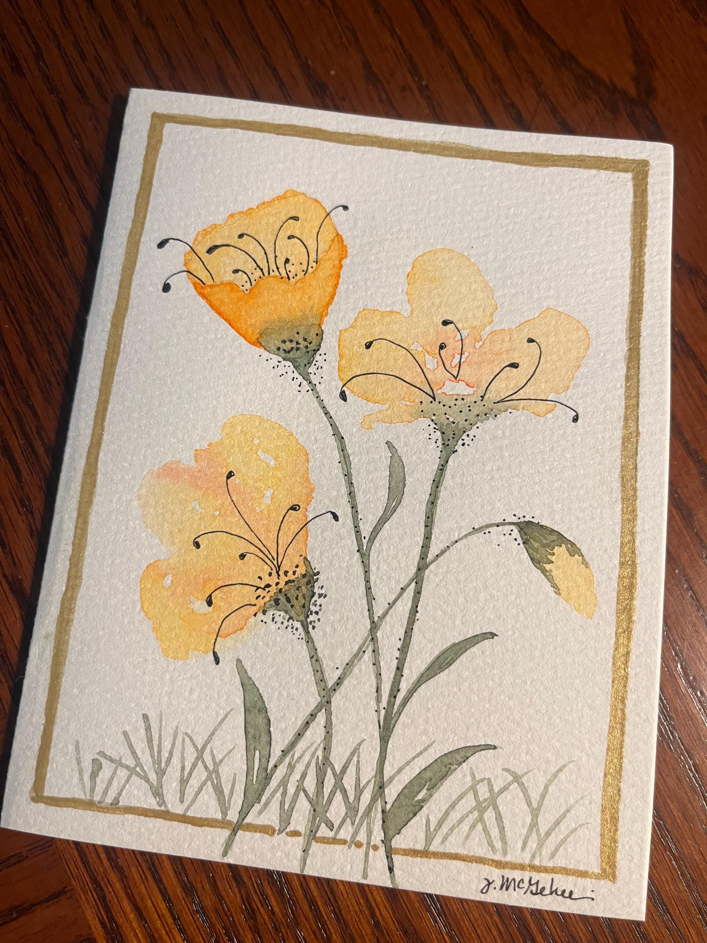 Original Watercolor Note Card