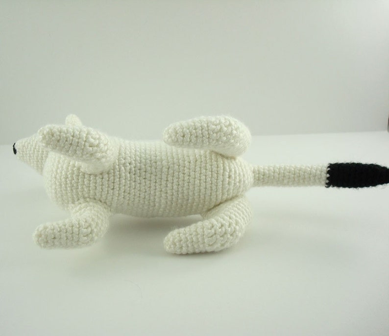 Ermine Stoat Weasel Crochet Pattern Amigurumi Ermine Animal Pattern Adobe Pdf Digital Download File image 4