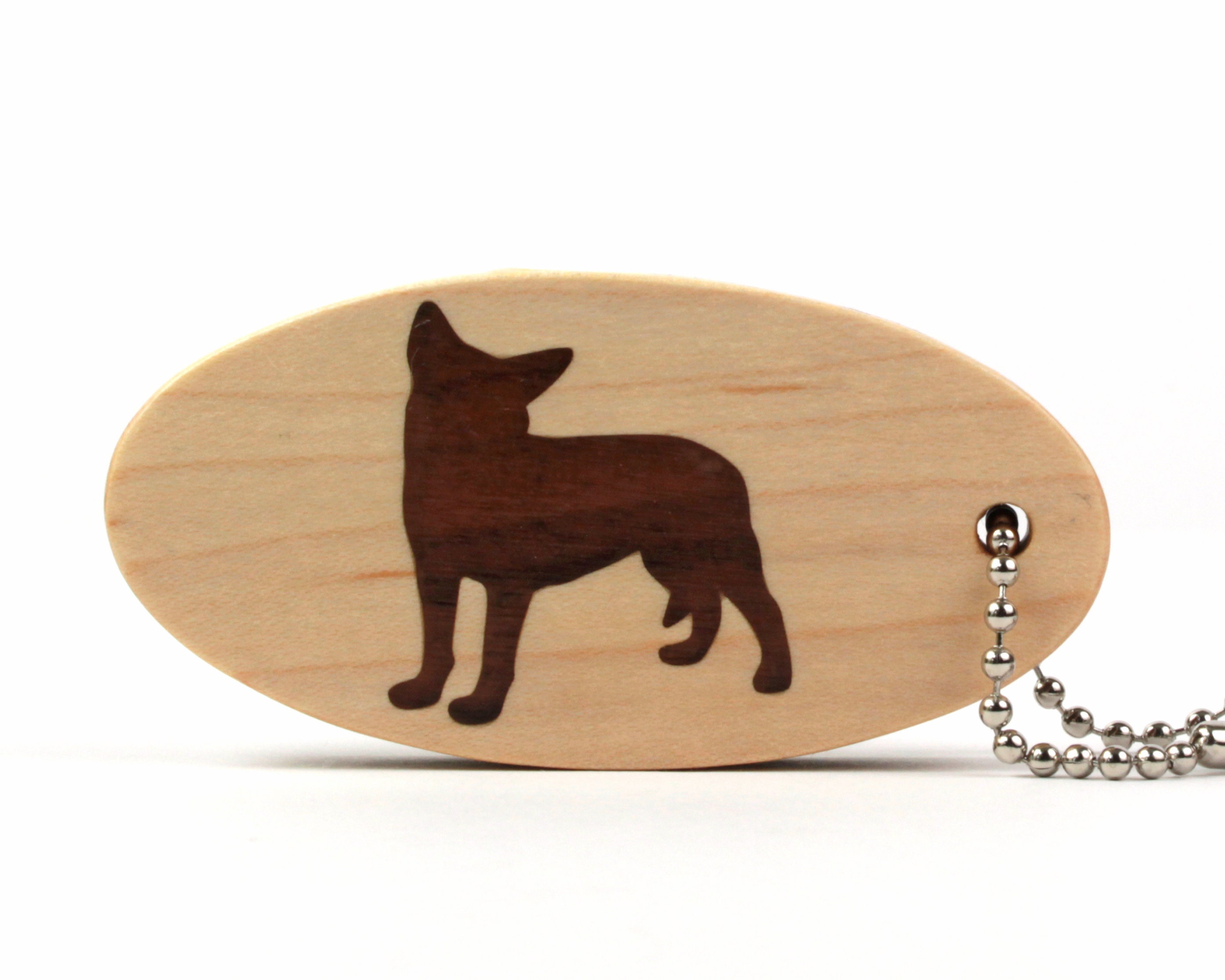 Blue Heeler dog keychain, Red heeler, Cattle dog key chain, pet