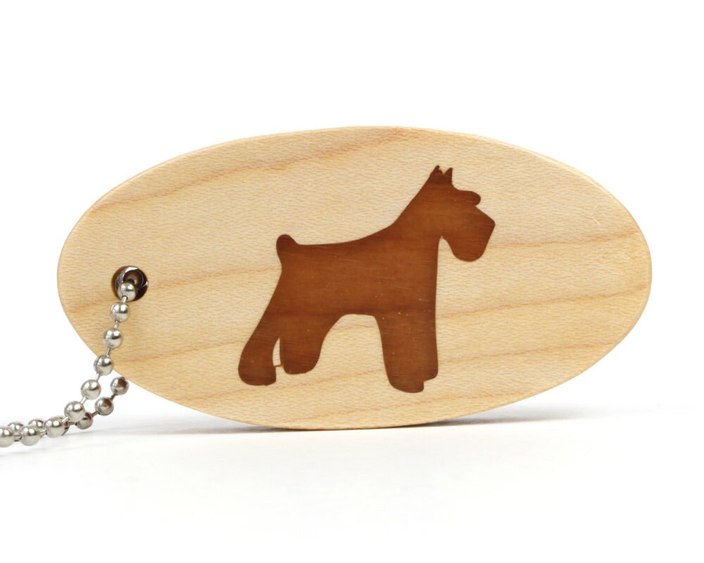 Broche Et Porte-clés Schnauzer Nain - Étain Argenté Bronze - Marque Dannyquest