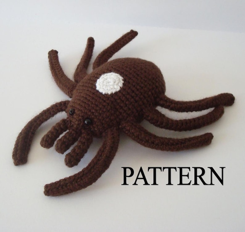 Female Lone Star Tick Crochet Pattern Amigurumi Tick Pattern Digital Download Stuffed Tick Pattern Adobe Pdf File image 1